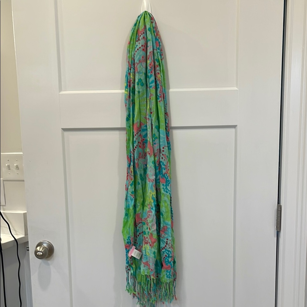 Lilly Pulitzer Multicolor Rayon Scarf